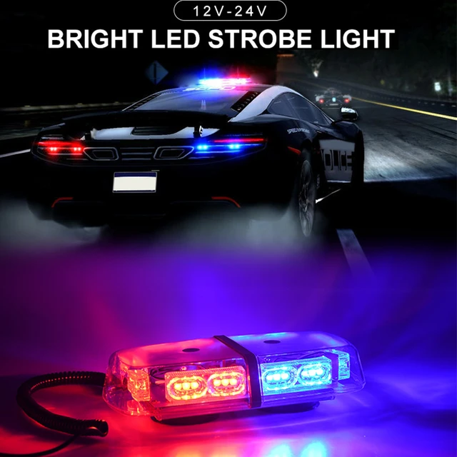 Lumières De Police LED Lumière Stroboscopique Pour Voiture 12V