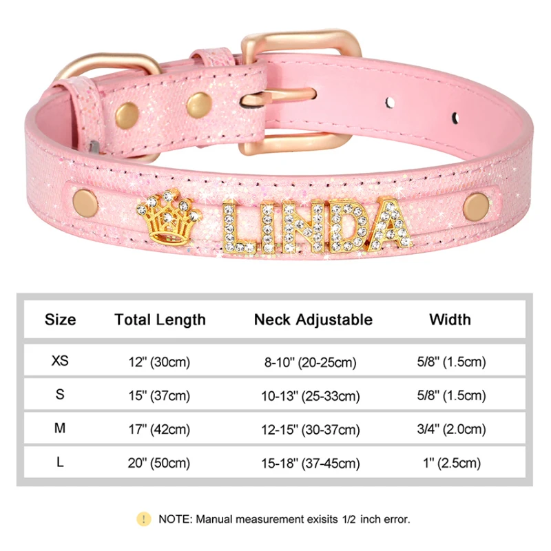 Newtensina Hundehalsband Mit Diamant-Bling Und Leine, Verstellbar In XXS Bis M, Wildleder-Optik