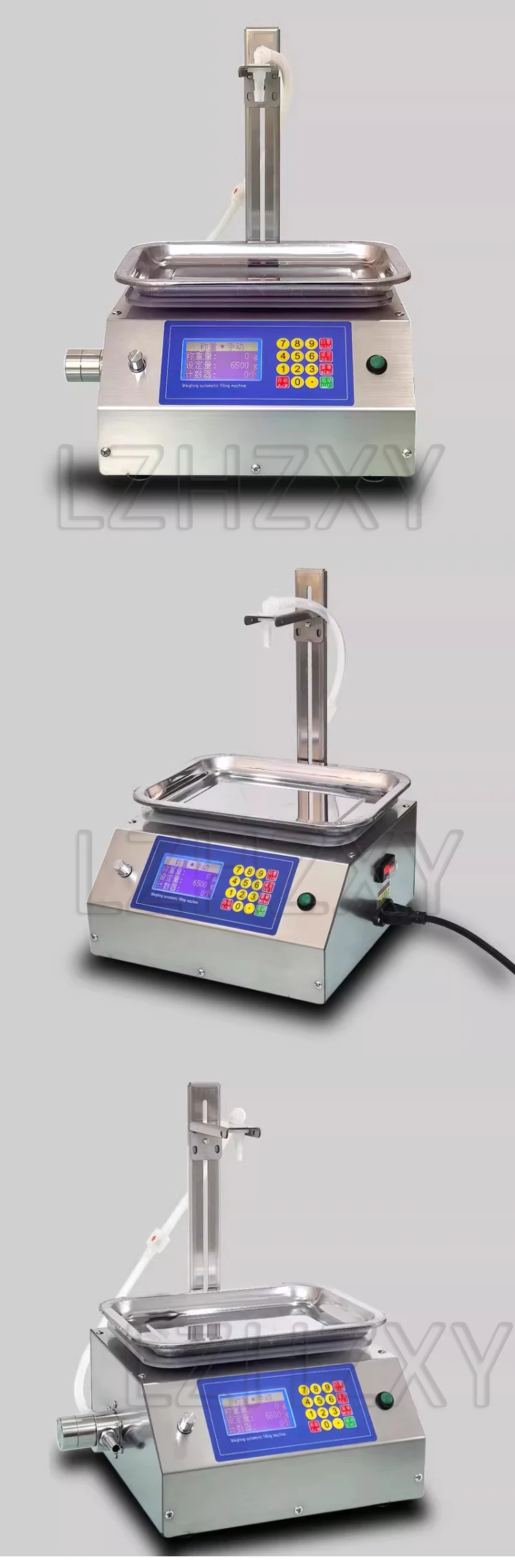 Small Scale Weighing Quantitative Magnetic Pump Liquid Packaging Machine Oil Cle