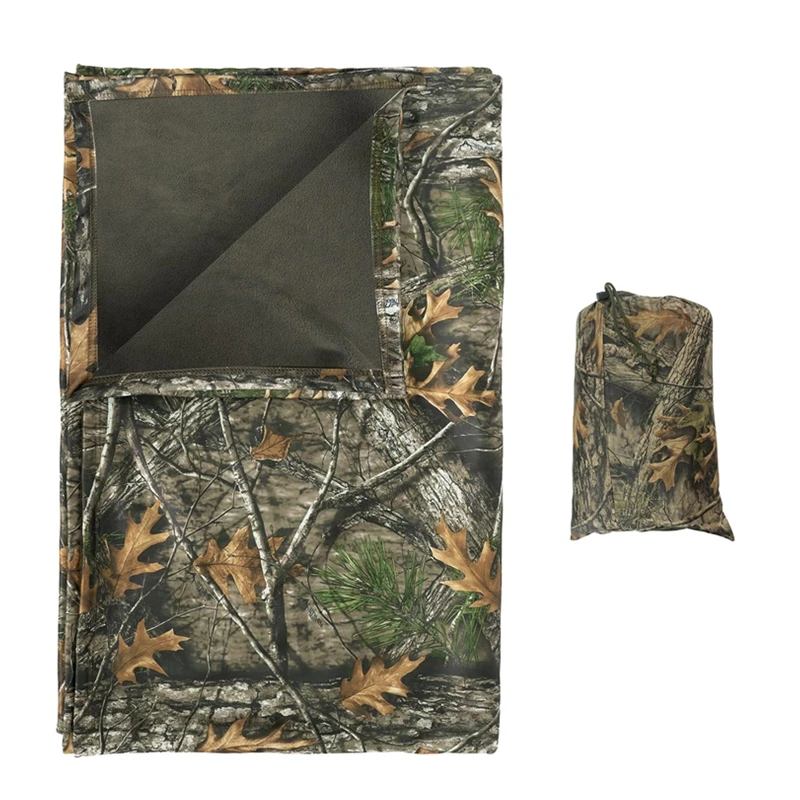 Portable Outdoor Camping Quilt Keep Warm Comfortable Fleece liner Picnic Blanket Fishing Hiking waterproof windproof Travel Gear