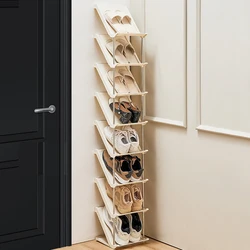 Plastic Shoe Rack Multi-Layer Stackable Shoe Organizer DIY Thickened Space Saving Shoe Shelf Home Storage Shoe Cabinet