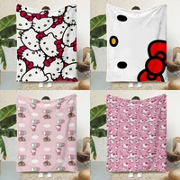 Cute Cartoon S-Sanrio Hello Kittys Printed Blanket Picnic Blankets Warm Blanket Soft and Comfortable Home Travel Birthday Gift 2