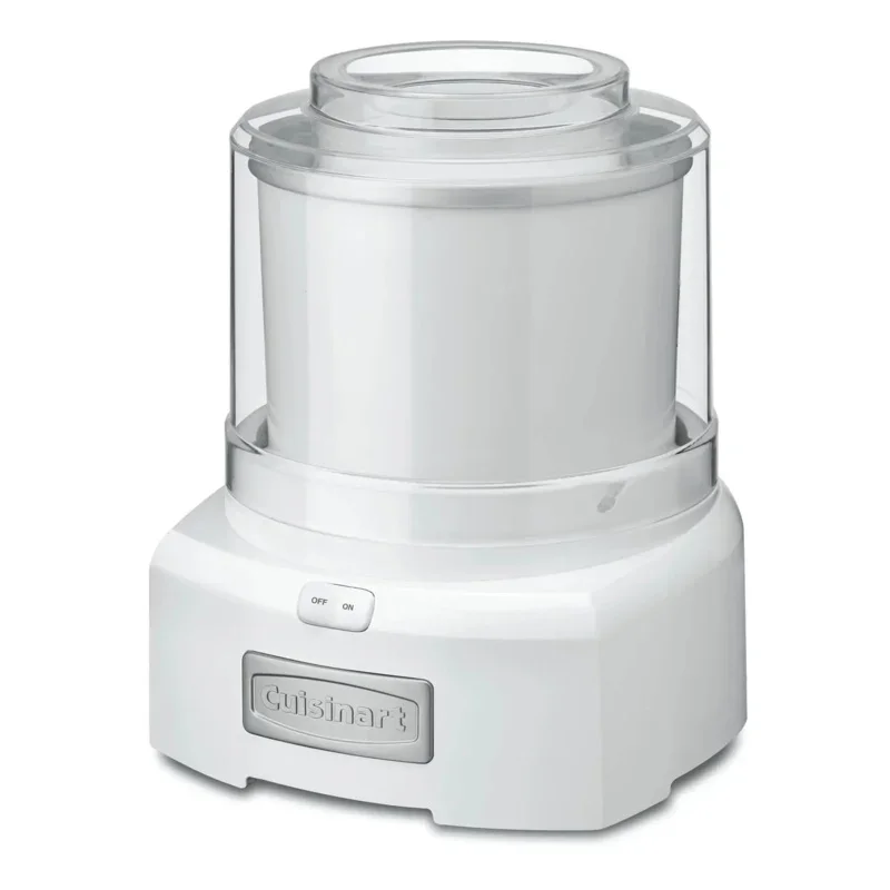 QWQJQWCuisinart Ice Cream Maker Machine,1.5 Quart Sorbet,Frozen Yogurt Maker,Double Insulated,White,ICE-21P1 6