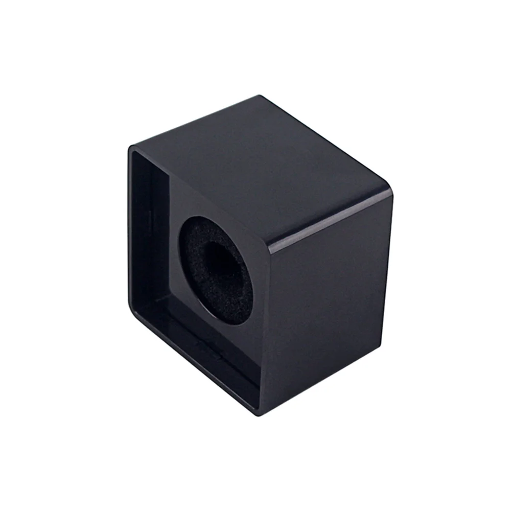 

Handheld Interview Square Cube Shaped Microphone Station Logo Flag Station SA100 (Black)