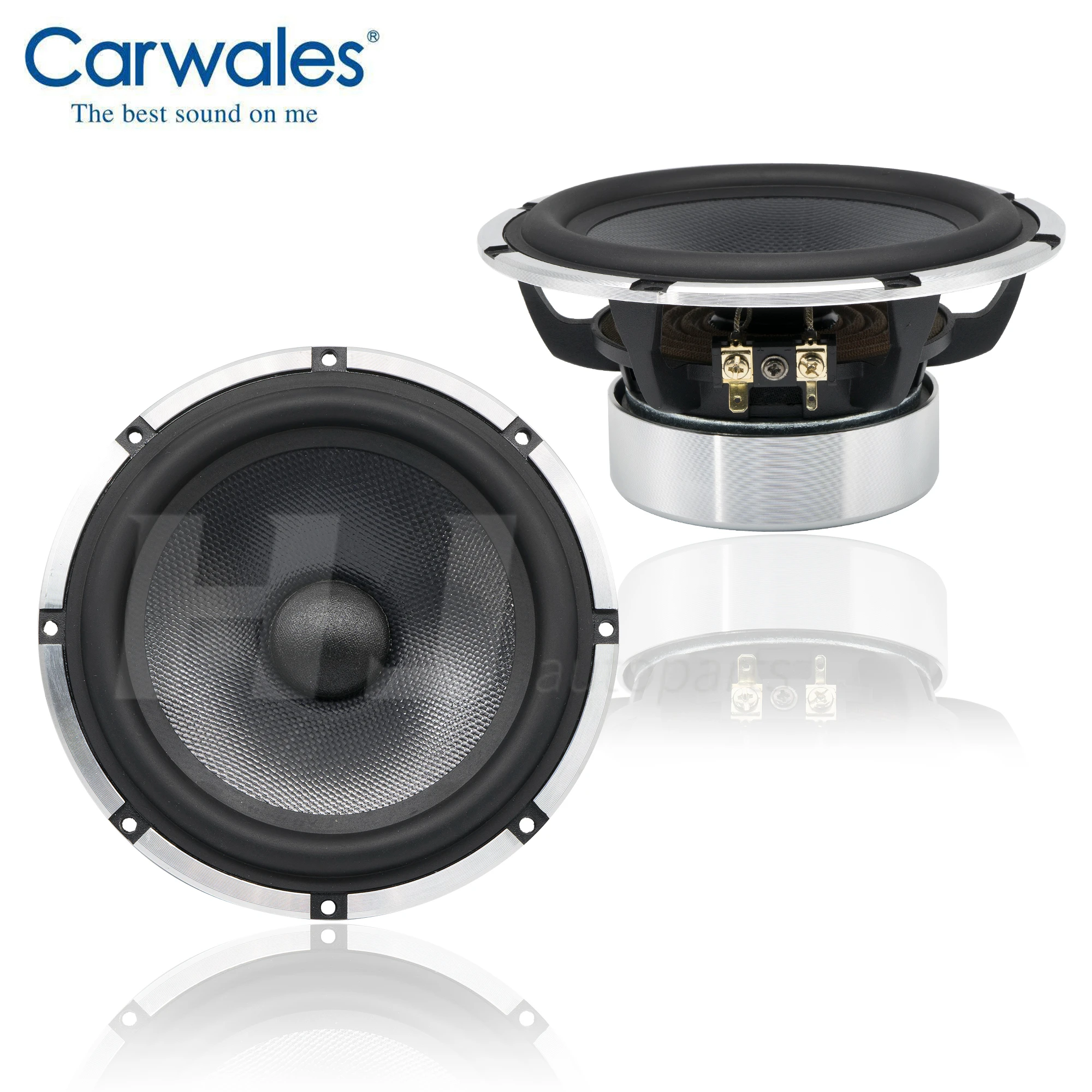 1kit 6.5Inch Car Sound System Tweeter Midrange Bass Full Frequency 3-way Component Speakers Audio Set Subwoofer for Car Auto