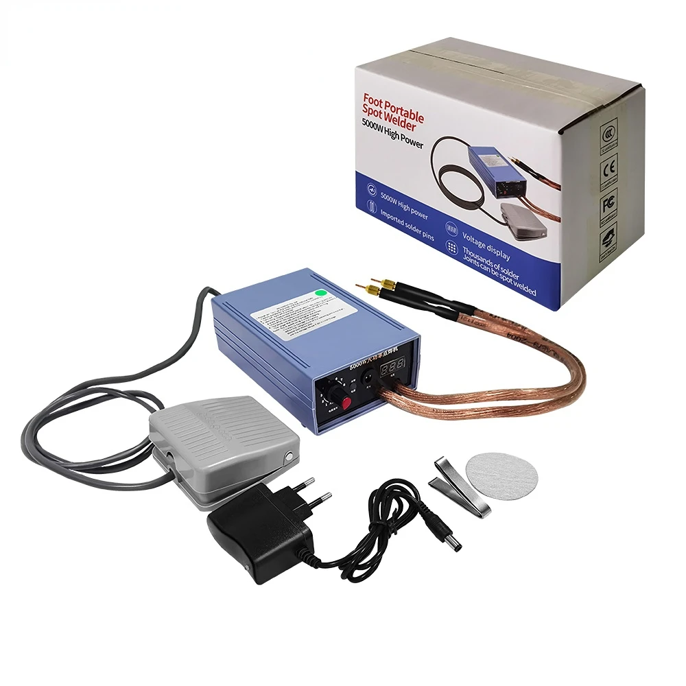 

5000W Mini Spot Welder Machine DIY Kit 18650 Battery Pack Welding Tools Portable WeldingPen Machine 0.15MM Nickel Strip