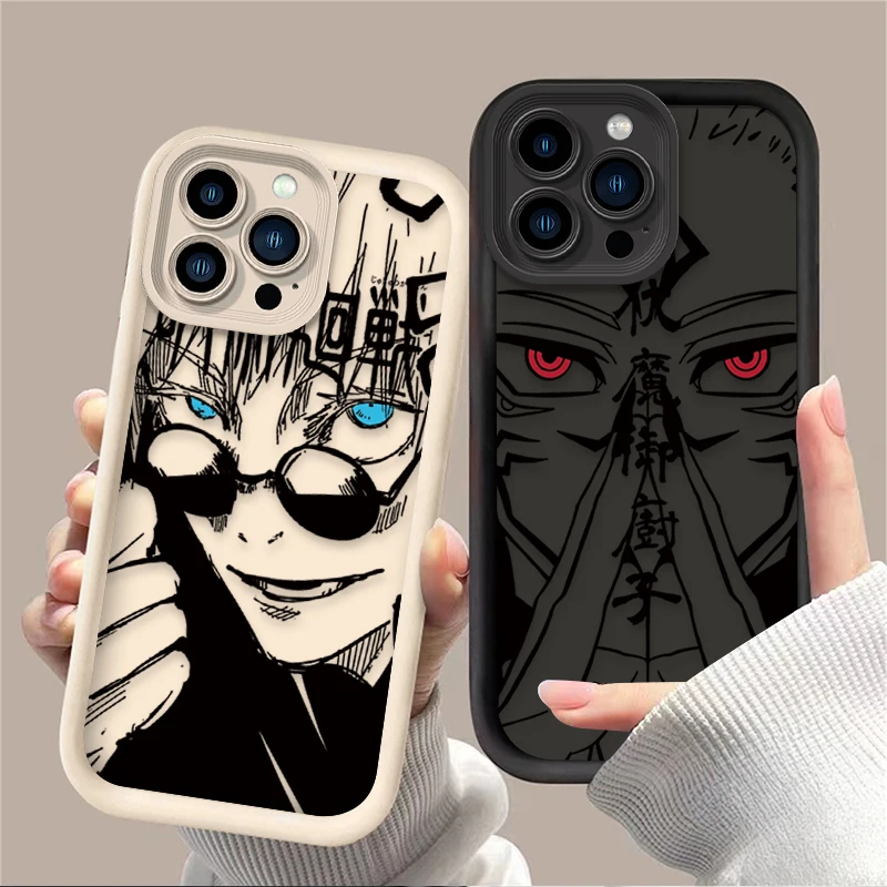 Jujutsu Kaisen Soft Silicone TPU Phone Case – Stylish Anime Back Cover