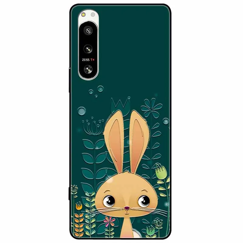 Cute 3D Embossed Relief Soft Silicone Back Cover with Cartoon Design