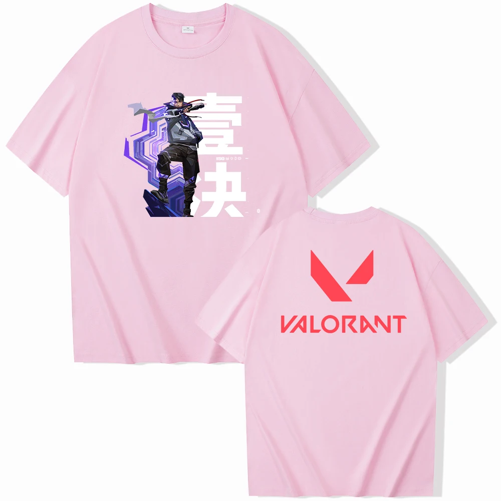 thumbnail image 1 of Camiseta ISO Valorant, camisetas de manga corta y cuello redondo, regalo para fanáticos, 1 of 4