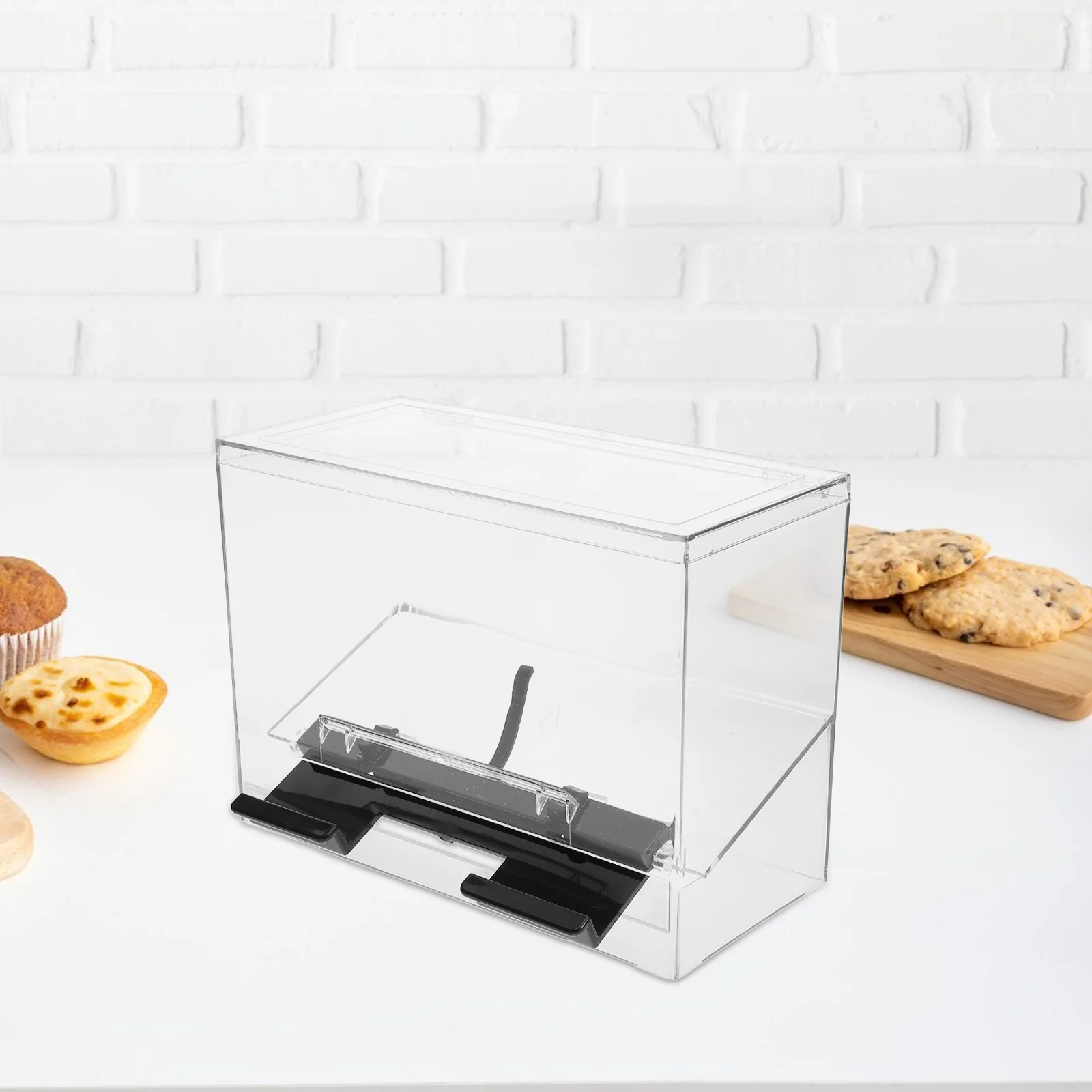 

Clear Restaurant Coffee Stirrer Box Pressing Straw Container Pressing Straw Dispenser Straw Bulk Storage Box Drinking Straw Case
