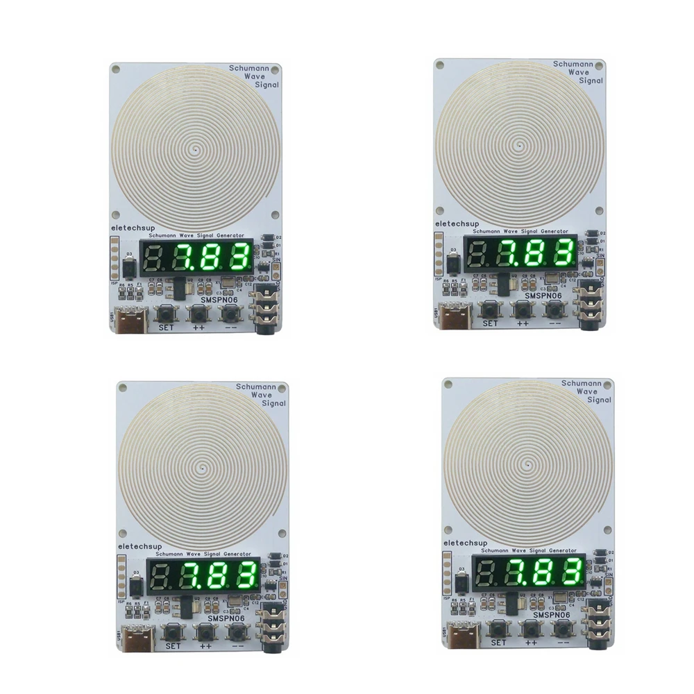 Generatore Di Onde Schumann Regolabile 0,01–100000 Hz – Simulazione 7,83 Hz Con Circuito Digitale E Guscio Acrilico – Alimentazione USB