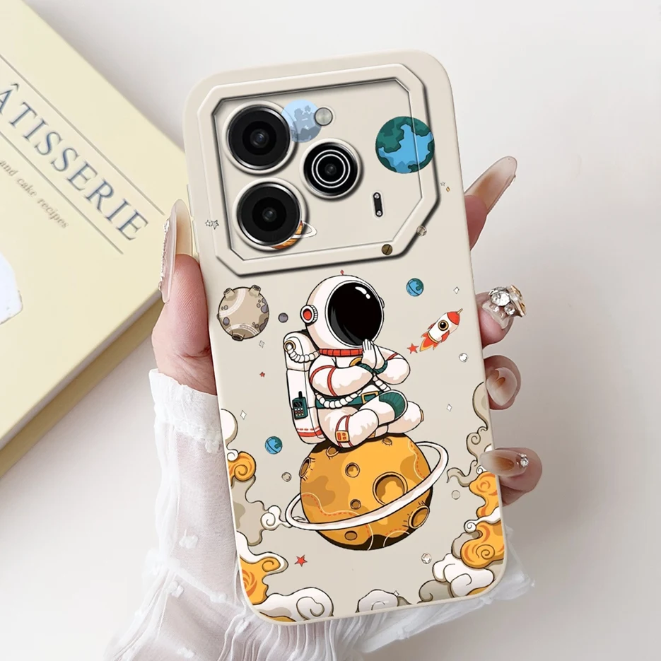 Cute Fashion Painted Soft TPU Phone Case - 6.78'' Cover with Bumper Protection