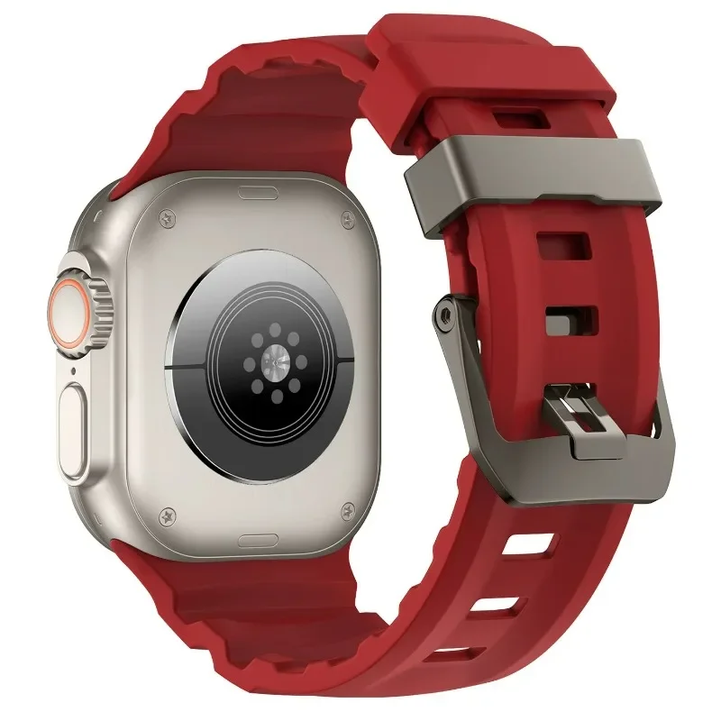 Sport Silicone Titanium Band - Soft Rubber Bracelet Strap