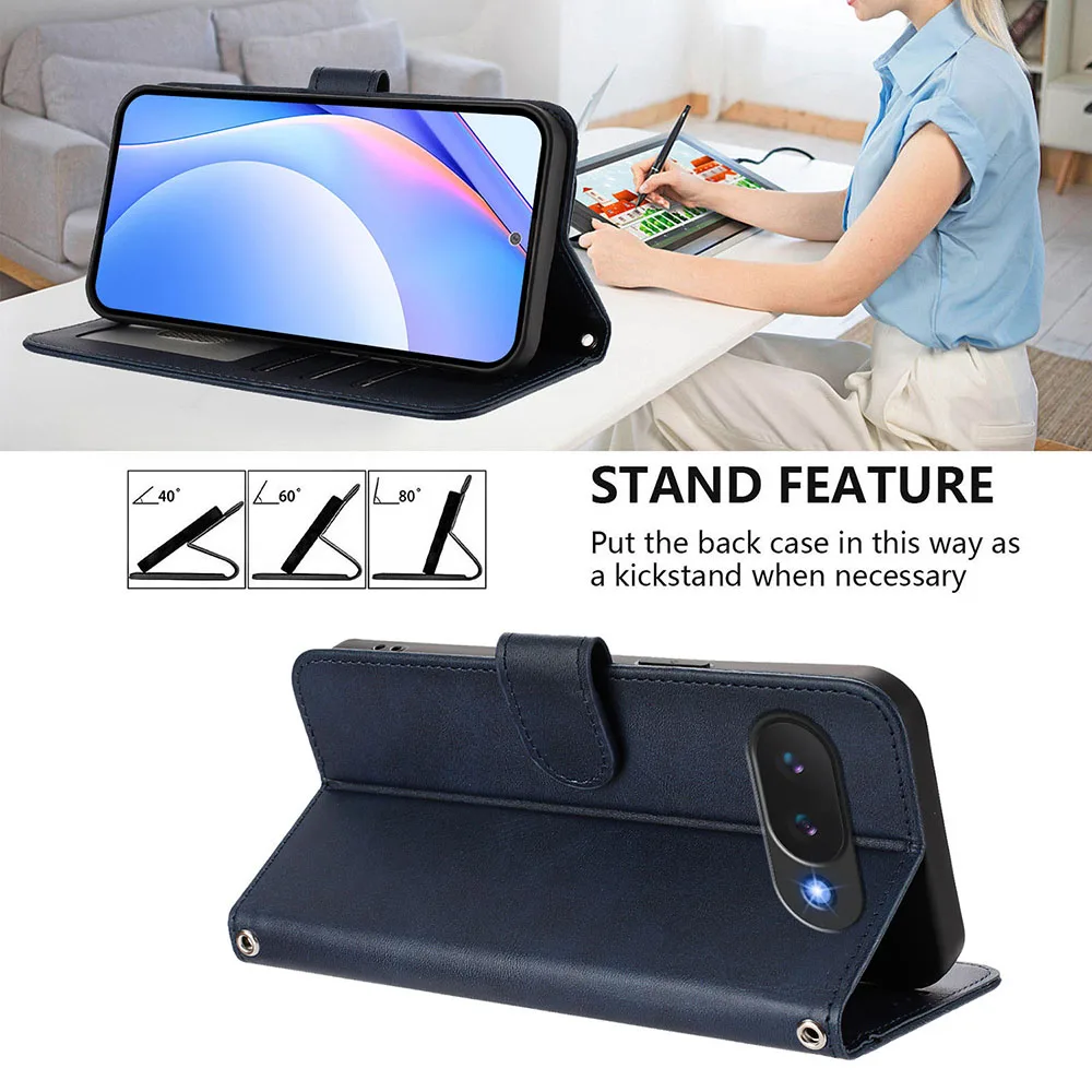 Premium RFID Leather Wallet Flip Case - Sleek and Secure Phone Protection