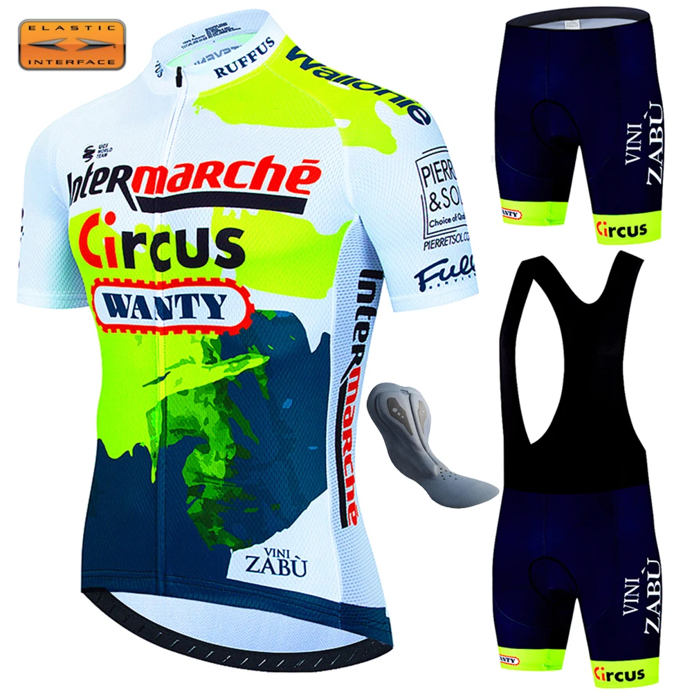 Circus Wanty 7 Hour Ride Pad Maillot Cycling Man Mtb Jersey Sets Bicycle Pants Men's Clothing Set Road Bike Jerseys Men Summer