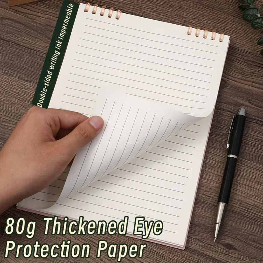 A5 Spiral Bound Loose-leaf Notebook with Line Sheets 60 Sheets Thick Notebook Student Learning Office Stationery loose leaf notebook