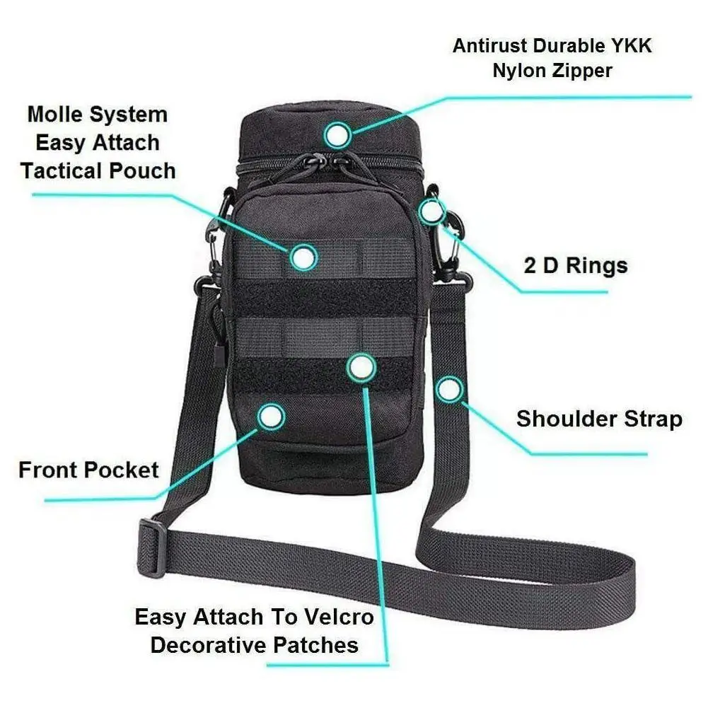 Molle Hydration Carrier Kettle Pouch with Strap
