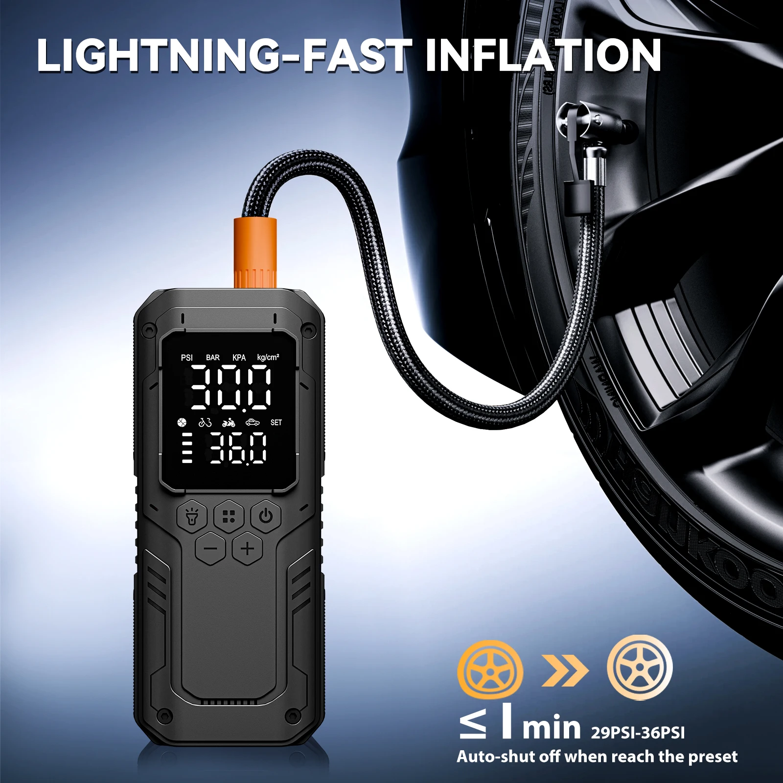 Portable 150 PSI Tire Inflator 2