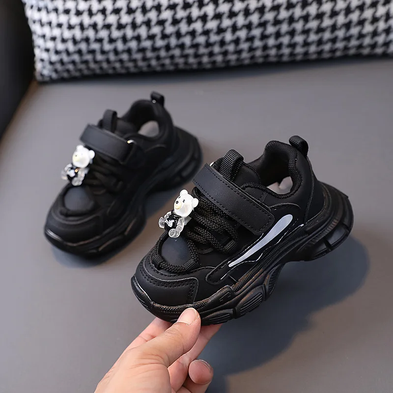 Children Wear-resistant Casual Sports Shoes Girls Boys Breathable Outdoor Shoe Toddler Anti-slip Soft Sole Kids Running Sneakers 3