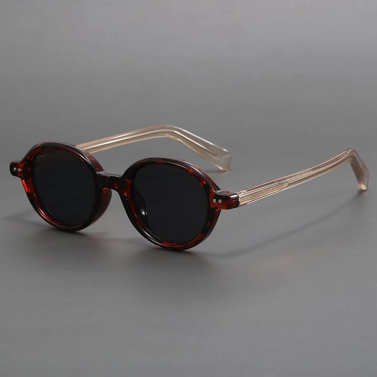 Acetate Small Round Sunglasses Polarized Men's Japanese Unisex Oval Sunglasses Women Retro TR90 Acetate Men 3