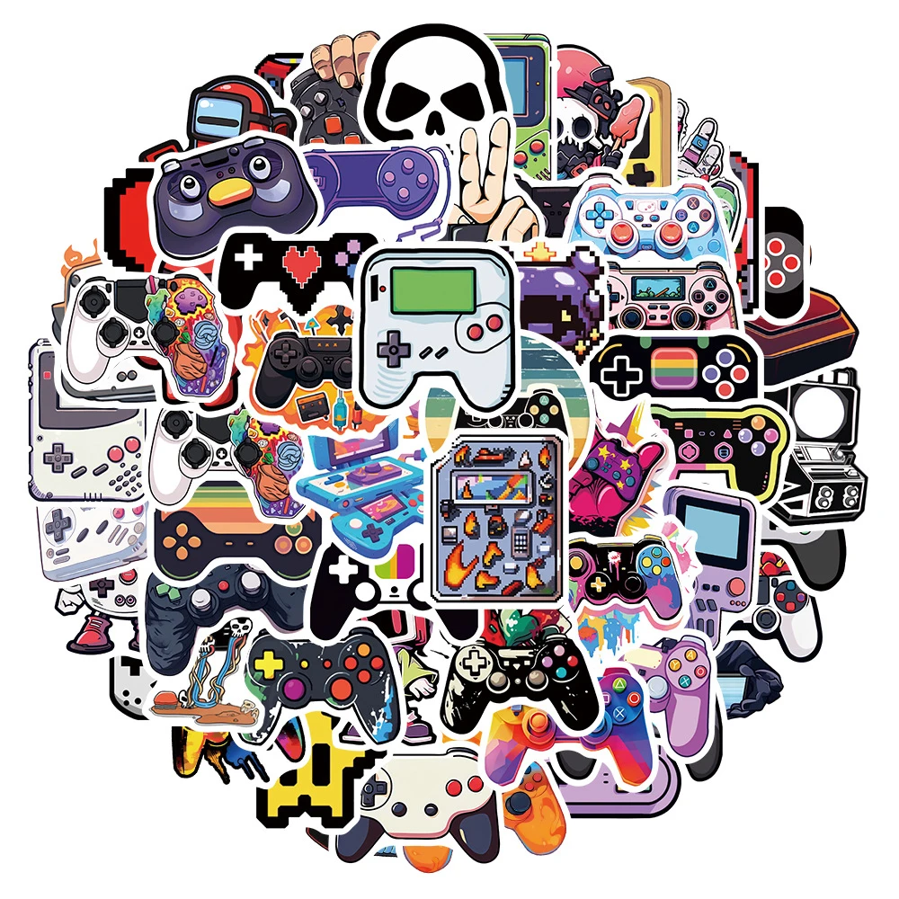 10/30/57pcs Cool Cartoon Video Game Stickers Vintage Funny DIY Sticker Graffiti Phone Case Bike Car Fun Classic Kid Sticker Toy - 2