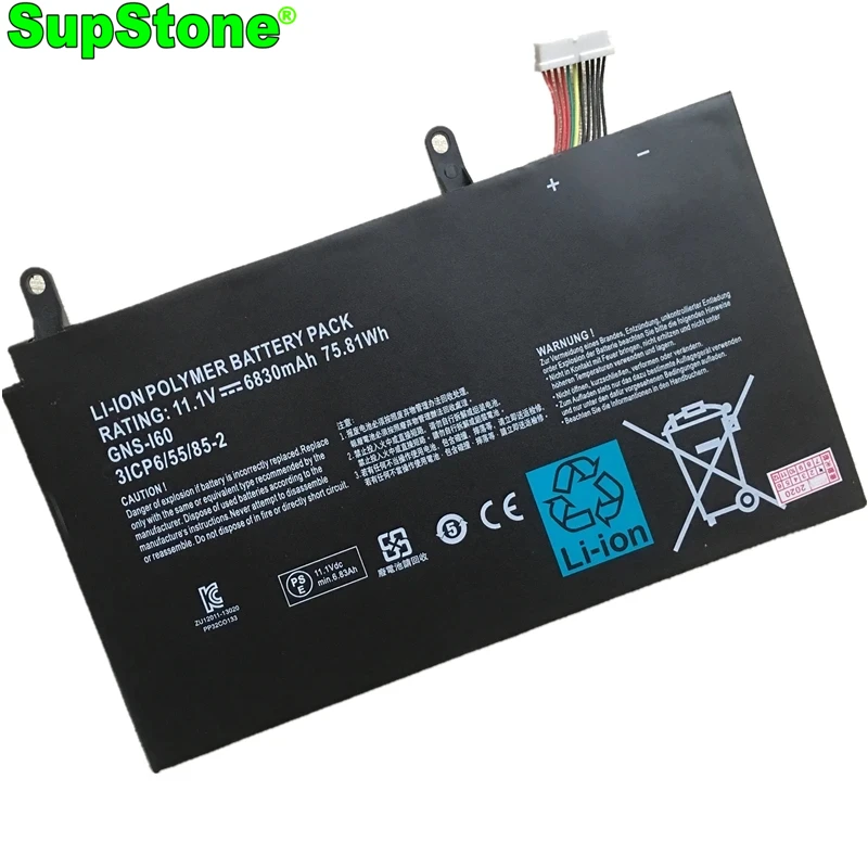 Новинка, внешняя аккумуляторная батарея SupStone для ноутбука Gigabyte P35K, P35G, P35N, P35W, P35X, P37X, P37W, P57X, P57W, 961TA010FA, 31CP6/55/85-2