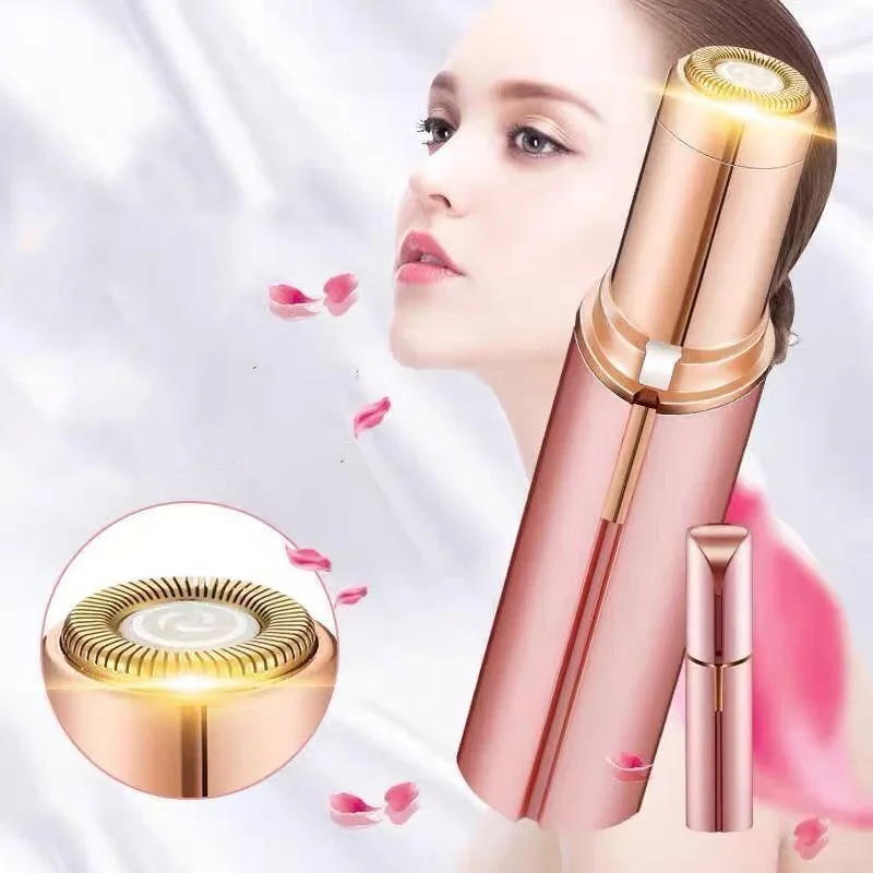 Electric shaver lipstick female facial beard bikini leg hair removal usb rechargeable