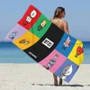 Beach Towel Microfiber Sand Free Quick Dry Soft Sandproof Pool Towels Gift for Cartoon B-B-BT21 Women Travel Shower 6