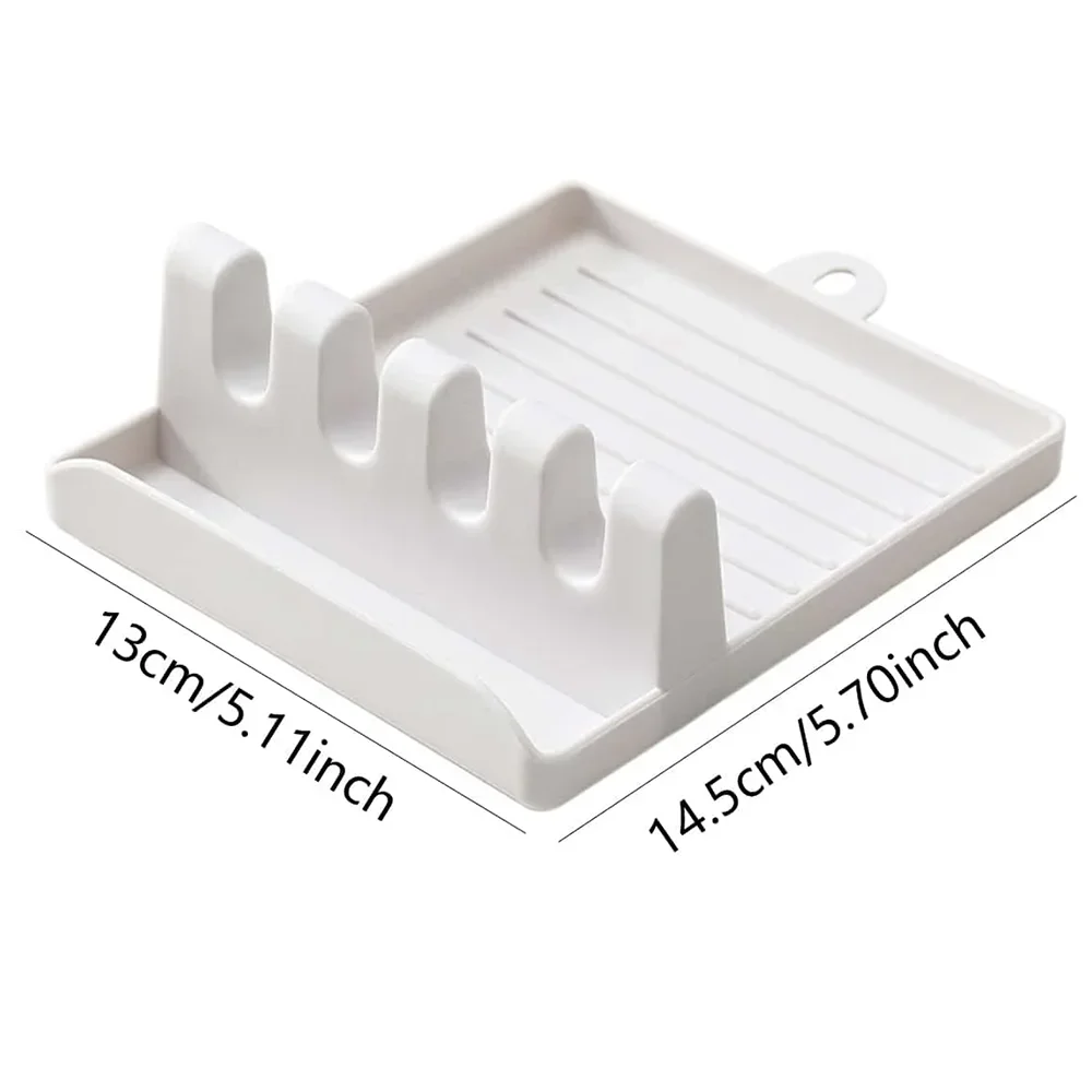 1pc-Paint Brush Rest Holder White Plastic 4 Slots Paintings Brushes Rests Drip Tray Pad for Watercolor Oil Acrylic Painting
