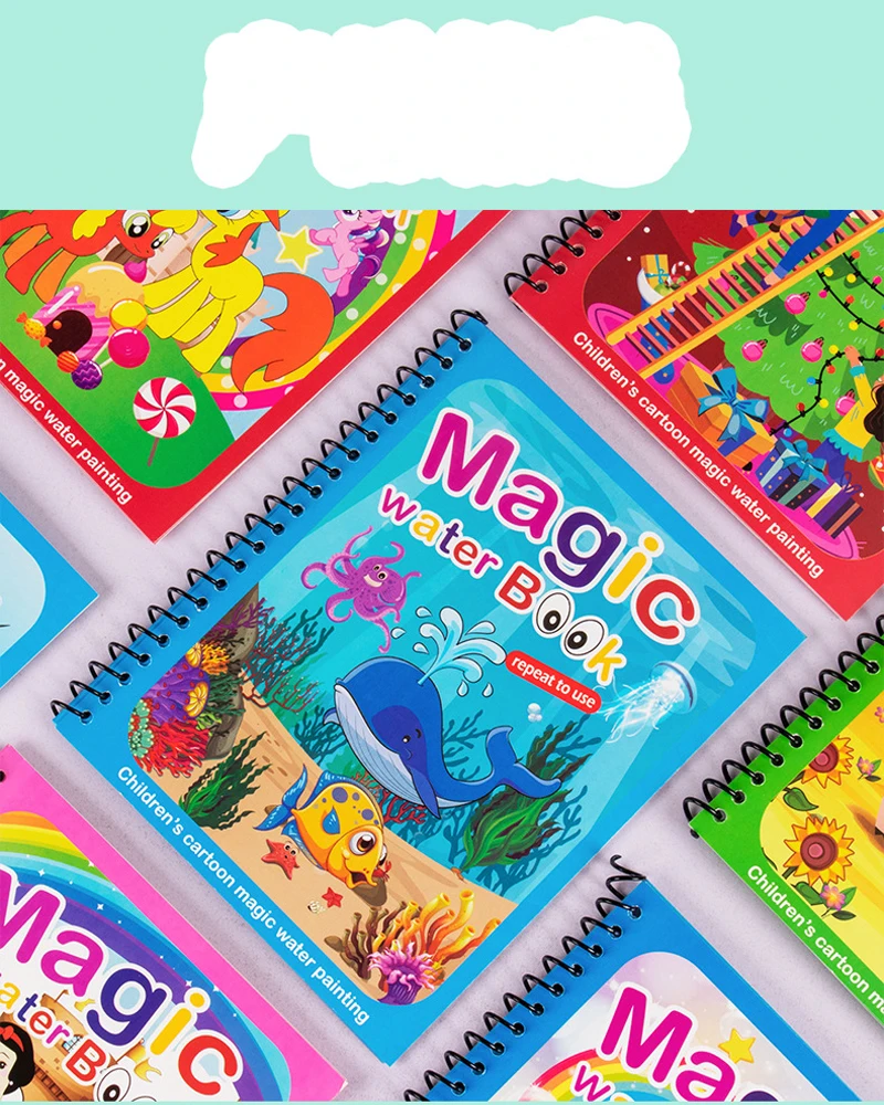 Magic Water Coloring Book Infantil, Jogos para Bebés, Pintura Montessori,  Tinta, Brinquedos Educativos, 1, 2, 3 anos