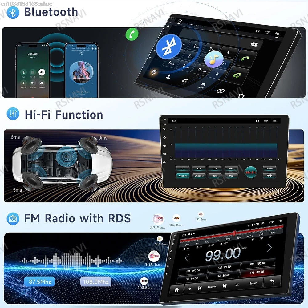 4G 64G Car radio for Ford Transit Tourneo Custom 2013-2021 with Wireless Carplay & Android Auto