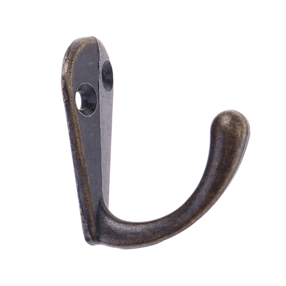 10pcs Closet Organizer with Screw Zinc Alloy Wall Hanger Hardware Clasp Easy Installation Wall Mounted for Housewear Furnishings