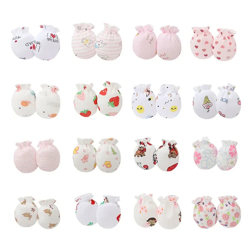 Randomly Select A European and American Cartoon Newborn Scratch Resistant Glove Baby Hand Guard and Baby Gloves baby mittens,anti scratching gloves