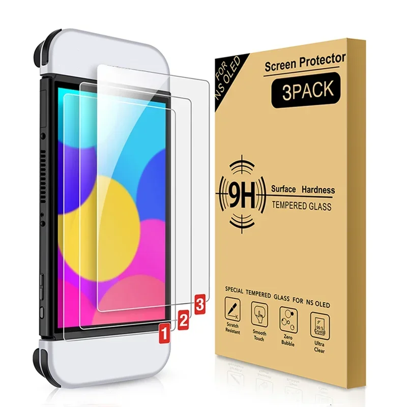 Tempered Glass Screen Protector For Nintendo Switch Oled Lit 9H Hardness for Nintendos Switch Lite Screen Film