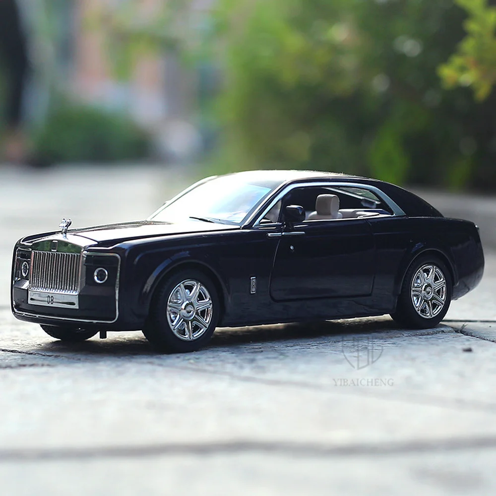 1/24 Modelli Di Auto In Lega Pressofusa Giocattoli Per Bambini Rolls Royce Sweeptail 4 Porte Aperte Funzione Di Trazione Posteriore Con Scatola Origin