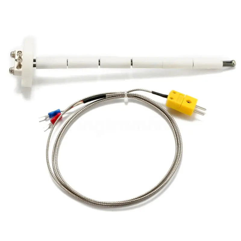 1 Set Universal K-Type Thermocouple Block Ceramic Kiln Probe 2372/1300 Degree F/C 11G High Temperature Controller Tools