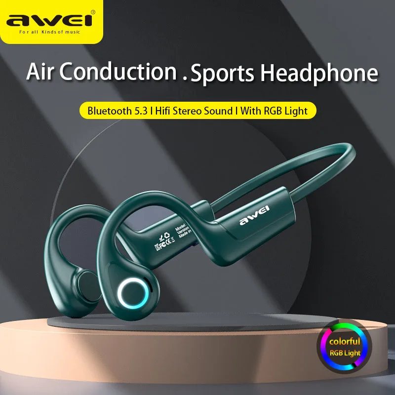 Awei A886 Pro Bone Conduction Wireless Headphones Bluetooth 5.2 Hifi