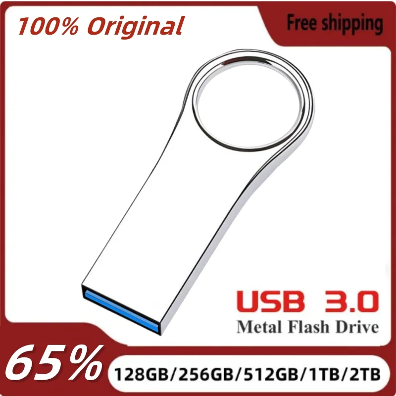 

Флэш-накопитель 2 ТБ USB 3,0, 1 ТБ, высокоскоростная мини-флешка, 128 ГБ, 512 ГБ, ударопрочная портативная карта памяти для IPhone/Android/планшетных ПК