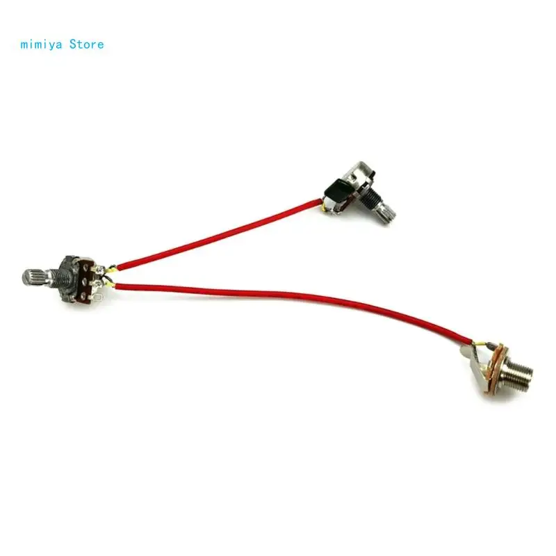 Фото Pipi 3 Way Wiring 500K Pots Сменные комплекты жгутов проводов для гитары с разъемом 6,35 №5