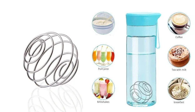 2 Size Fitness Shaker Stirring Ball / Mixing Mixer Ball Shake The Protein Powder / Stainless Steel Whisk Blender Spring Ball 2