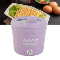 Mini cuiseur électrique 450W, marmite rapide antiadhésive, 1,2 l, appareil de cuisine pour nouilles, Ramen, œuf, pâtes, boulettes, bouillie, flocons d'avoine 4