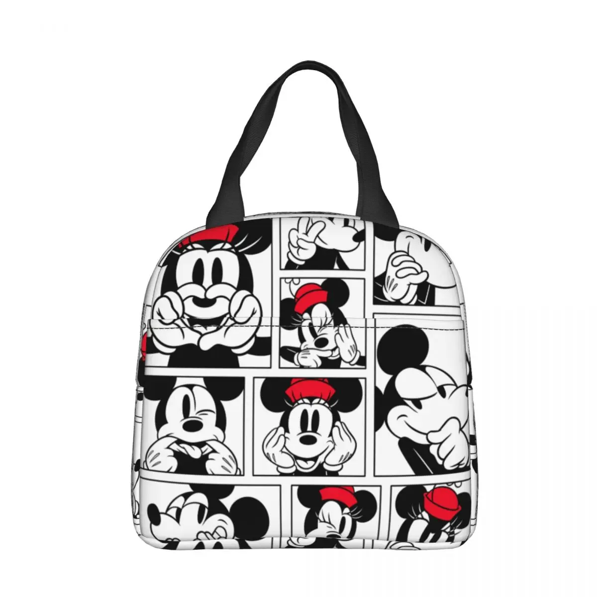 

Mickey And Minnie Insulated Lunch Bag Thermal Bag Lunch Container Anime High Capacity Tote Lunch Box for Men Women Office Picnic