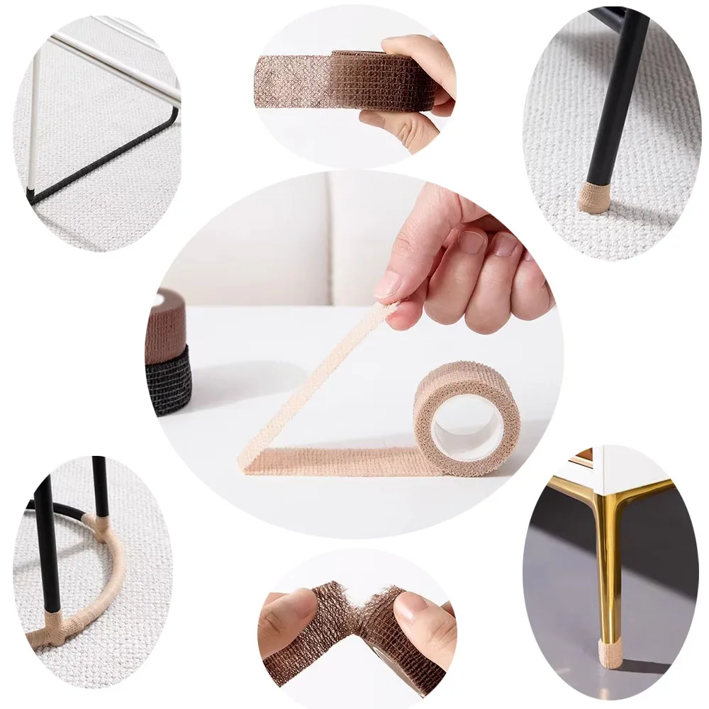 Chair Leg Protectors Furniture Pads Hardwood Floors Desk Chair Legs Socks Non Slip Noise Reduce Protective Legs Tape furniture leg pads chair leg caps chair leg protector furniture leg caps