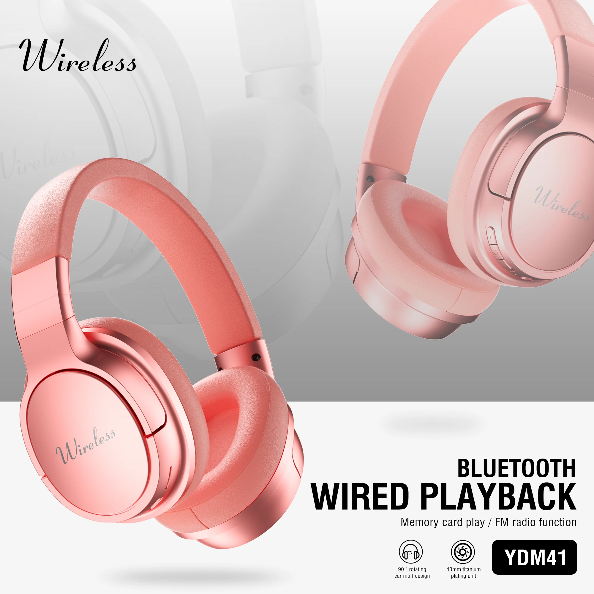 Casque gaming sans fil avec son surround pour pc et téléphone_voghion.com