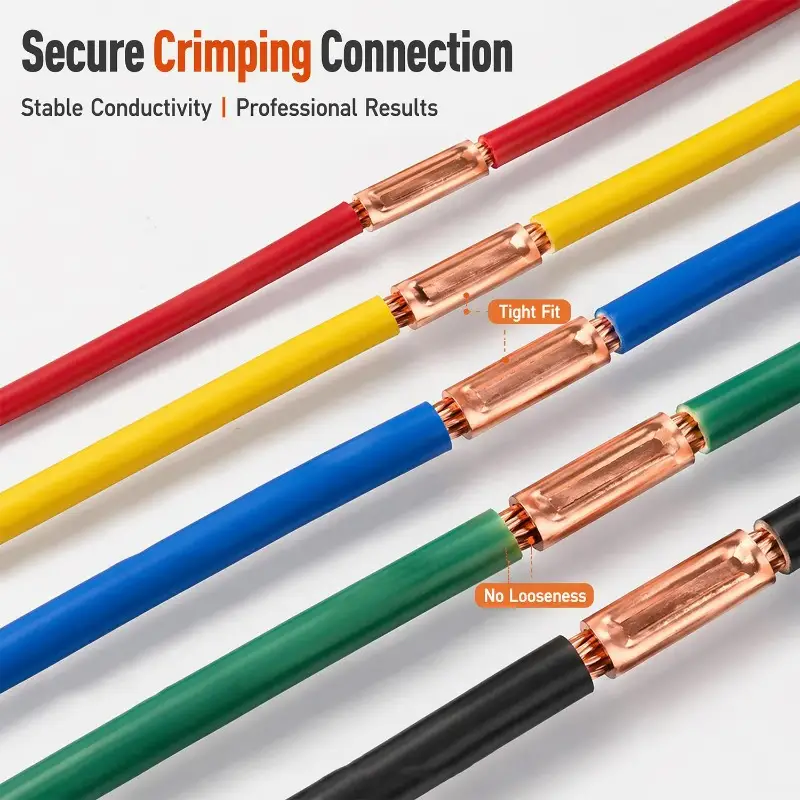 1/1.5/2/2.5/3/3.5/4/6mm Copper Wire Connector Set Appliance Repair Industrial Wiring Copper Tube Terminal Cable Lug Supplies image 5