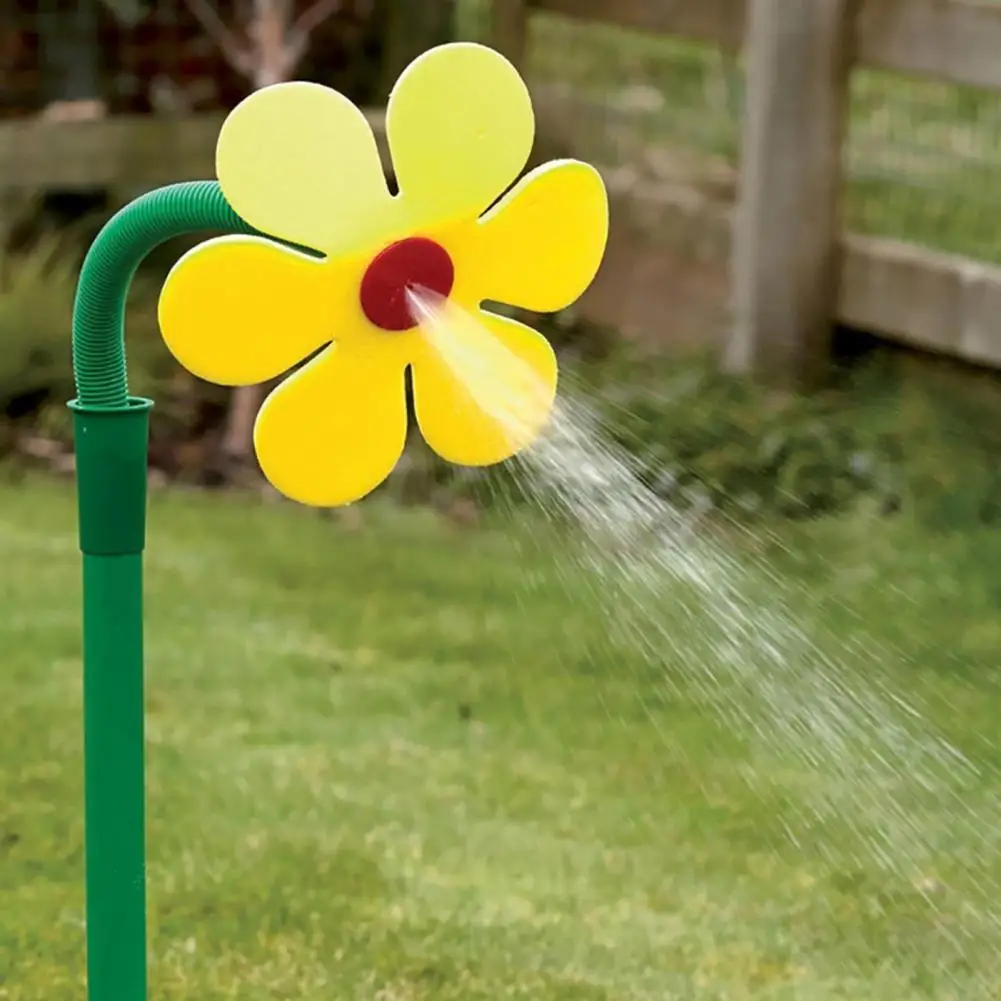 Dancing Sunflower Shape Grass Water Sprinkler Funny Fast Irrigation