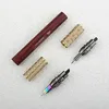 Double Headed Pen Tip Fountain Pen Extra Fine EF Nib Classic Design Caliber 3.4MM, Metal Stainless Steel Material Writing Pens 5