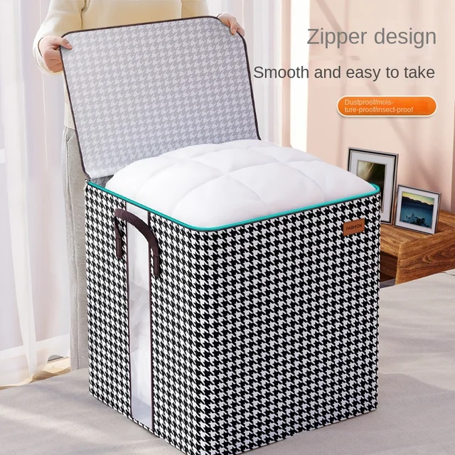 Paplan Szervező Táska Ruhák Pulóver Porálló Összecsukható Tároló Doboz Nagy Kapacitású Mozgó Csomag Tartozék