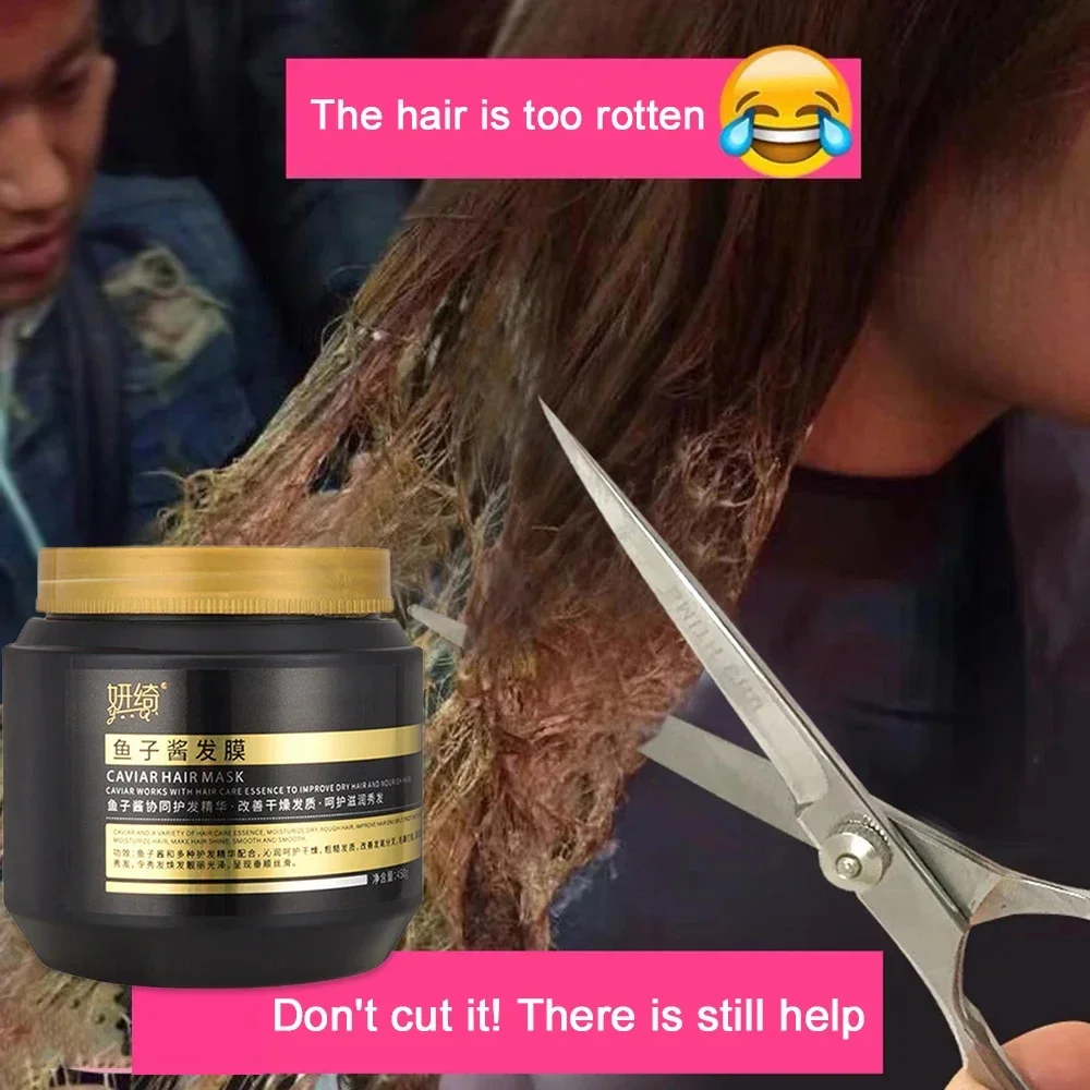 450g Magical Hair Mask Collagen Keratin 5 Seconds Repair Damaged Frizzy Hair Smooth Deep Moisturize Revitaliz Care Product
