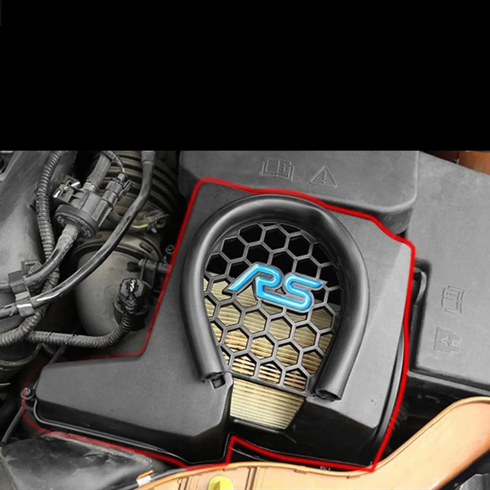 Car Air Filter Box Inlet Protection Cover Car Accessories for Ford Focus-RS Kuga 2012-